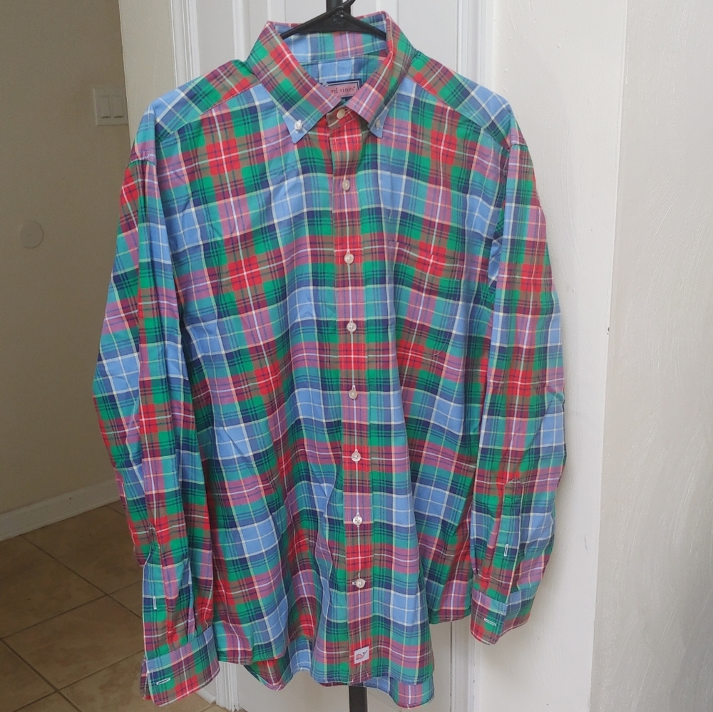 Vineyard Vines plaid Murray shirt